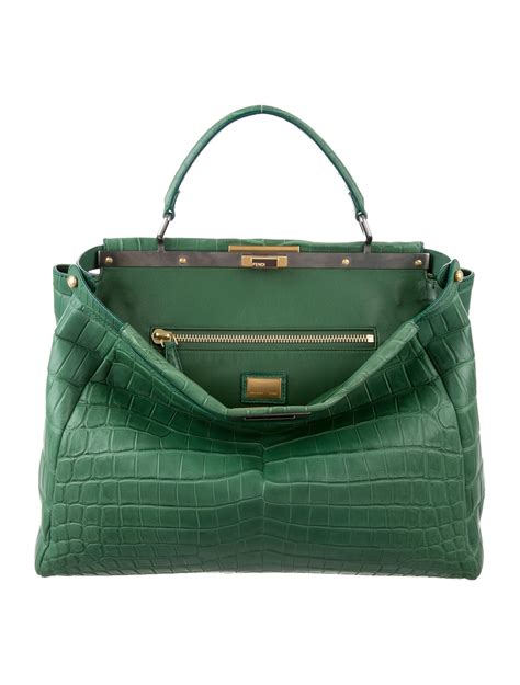 peekaboo fendi bag|fendi peekaboo crocodile.